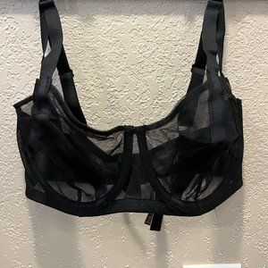 Victoria’s Secret – Very Sexy Chantilly Mesh, balconette bra, black.